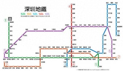 ​深圳地铁1号线线路图及站点设置