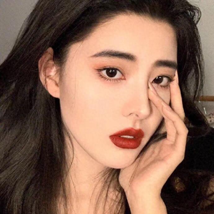 超美的烈焰红唇头像，最后一个太飒了