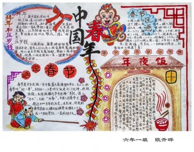 ​小报中的传统年味 ——“传统节日-年趣”手抄报作品展