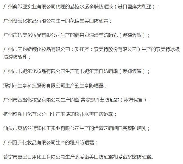 防晒乳要不要（这些大牌防晒乳不合格）(7)