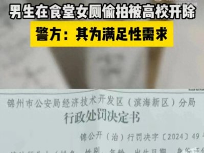 ​渤海大学一男生去女厕所偷拍，原因令人啼笑皆非！处理结果来了！
