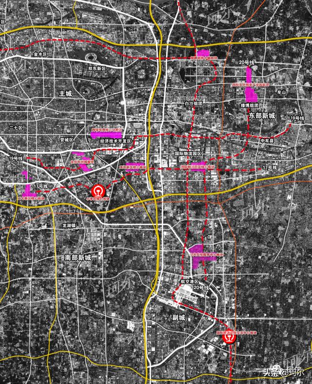 郑州地铁各线路规划图(郑州这条核心板块轨道线路走向清晰)(5)