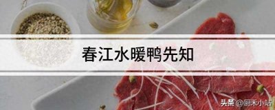 ​春江水暖鸭先知