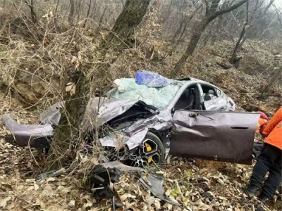 ​小米SU7滚坠山崖，一家四口安然无恙，当事人：刚提车一个月