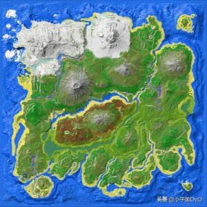 ​方舟生存进化十张地图中英文对照，还不知道去哪养恐龙地看过来