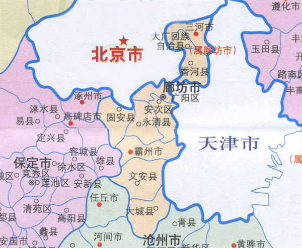 廊坊市常住人口多少(廊坊各区县人口排名)