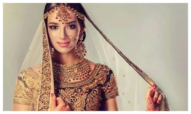 印度传统服饰丽莎美女,身材婀娜雍容华贵国色天香肤白貌美大长腿