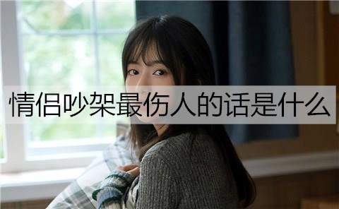 情侣吵架最伤人的话是什么2