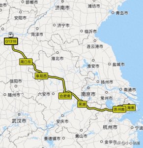 ​上海至郑州，G1318 次列车耗时5 小时 18 分钟