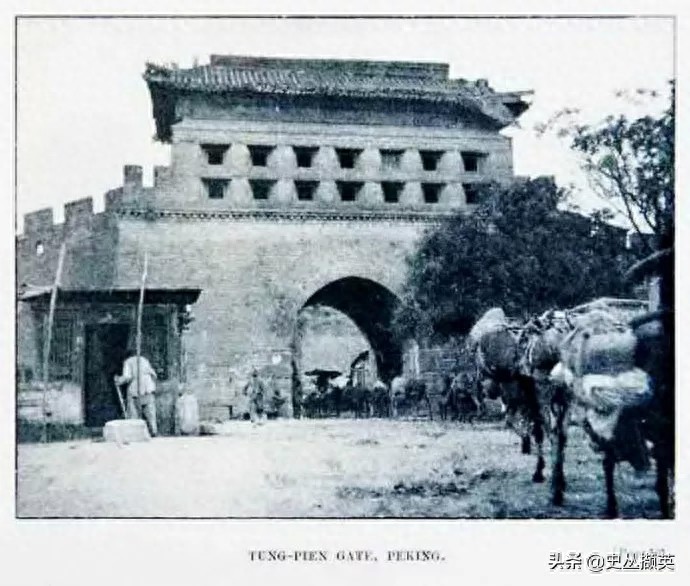 老北京广渠门的变迁图片：从1930年修缮完好，到1953年彻底消失