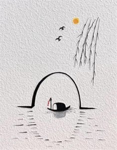 ​（九十）一笔一划，你也会画的超美意境简笔画，快来试试吧