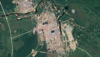 卫星上看黑龙江漠河市：被誉为神州北极，拥有一个支线机场
