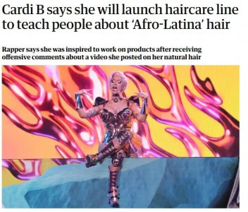 ​因为被网友骂，Cardi B 宣布即将创立美发品牌